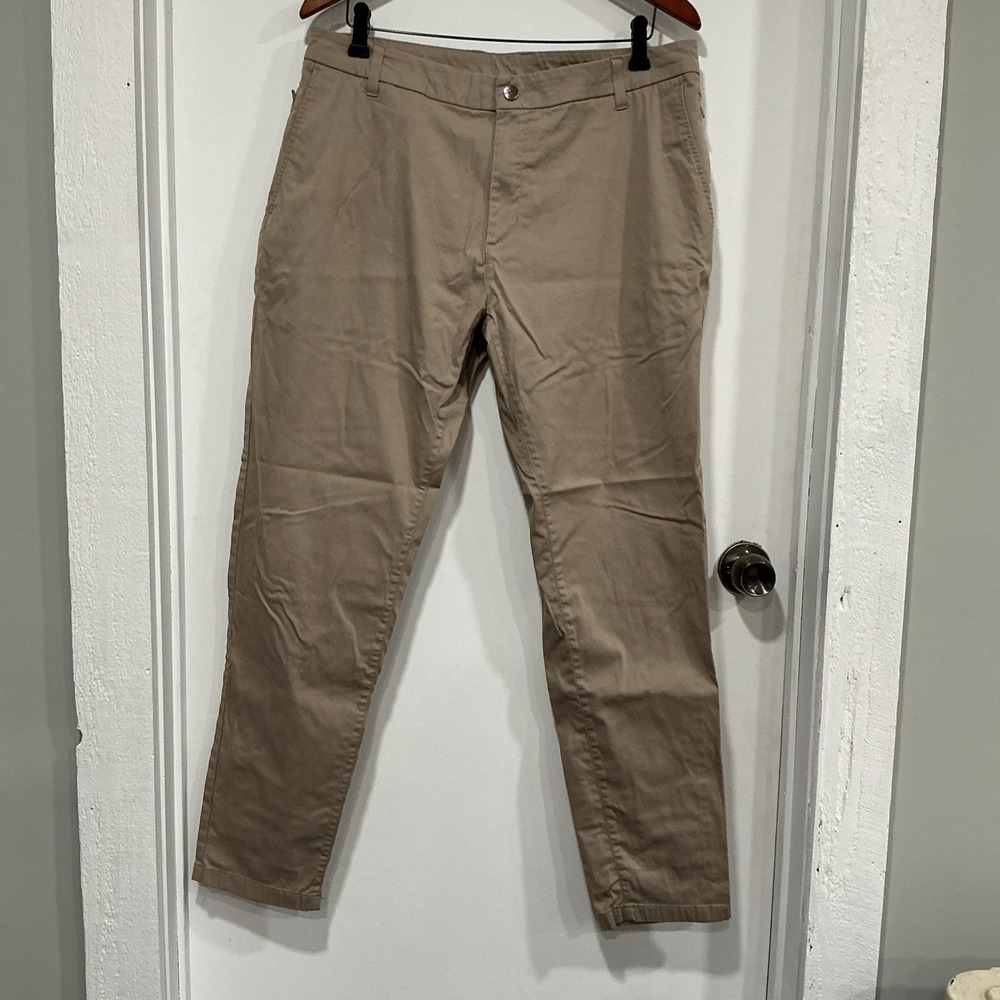 Birddogs Lined Pants Chinos Men Sz 36x32 Performance Stretch Khaki